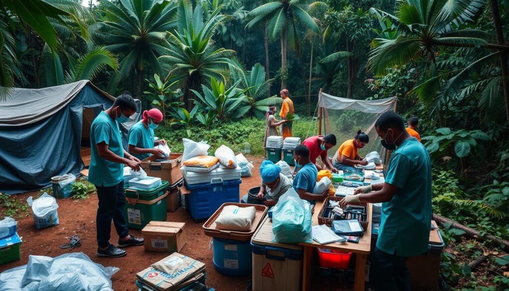 Gesundheitsvorbereitung im Amazonas Regenwald