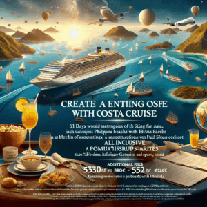 51 Tage Kreuzfahrten Weltkreuzfahrt - Kreuzfahrt mit Costa Serena ab Hongkong/an Santiago de Chile All Inclusive