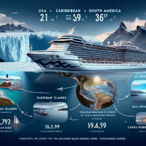 36 Tage Kreuzfahrten USA, Karibik und Südamerika - Kreuzfahrt mit der Majestic Princess von Miami bis San Antonio All Inclusive