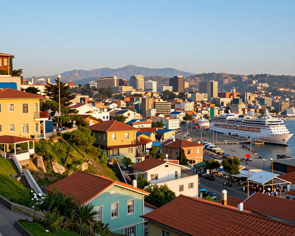 Kreuzfahrt Valparaíso Stadtansicht Kreuzfahrt Valparaíso Stadtansicht