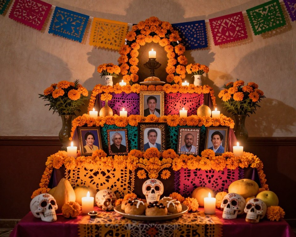 Traditioneller Mexikanischer Totenaltar