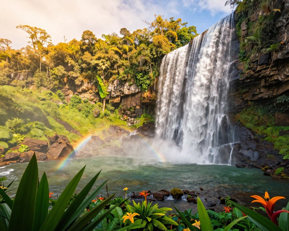 Wasserfall Paradies Brasilien