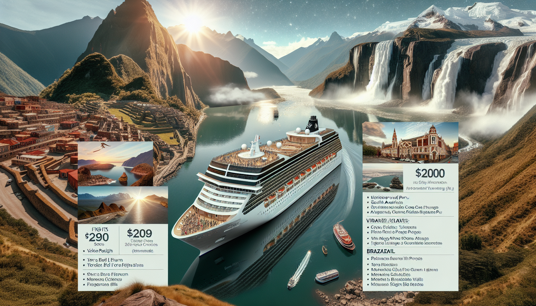 30 Tage Kreuzfahrten Südamerika – Kreuzfahrt mit Oosterdam ab Santiago de Chile an Buenos Aires mit Peru- und Brasilien-Rundreise All Inclusive